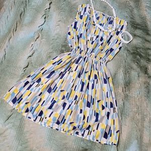 Flirty,  Fun, Bright Sleeveless Summer Dress